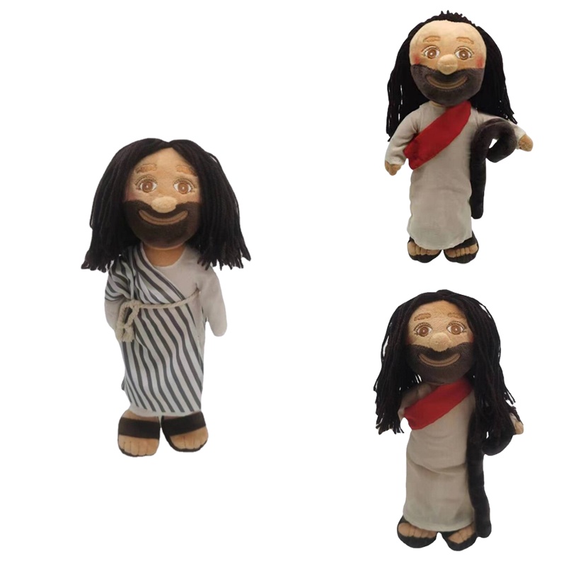 Jesus Walker Plush Doll Boneka Lembut Mainan Anak Hadiah Ulang Tahun Natal Decor