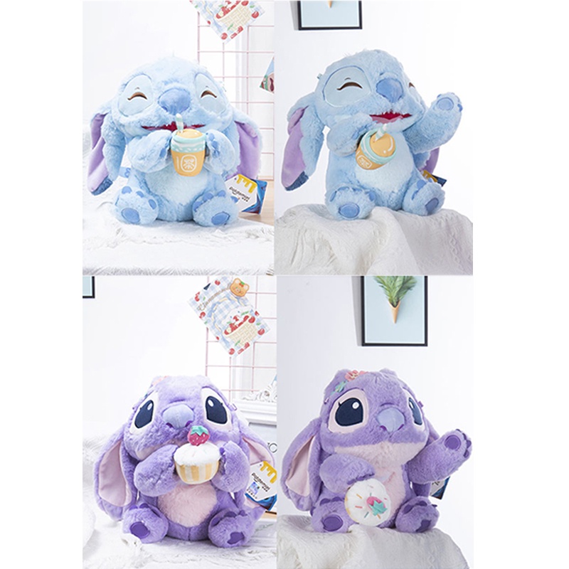 Mainan Plush Angel Stitch Disney Dengan Wangi Lilac Bulu Lembut Dan