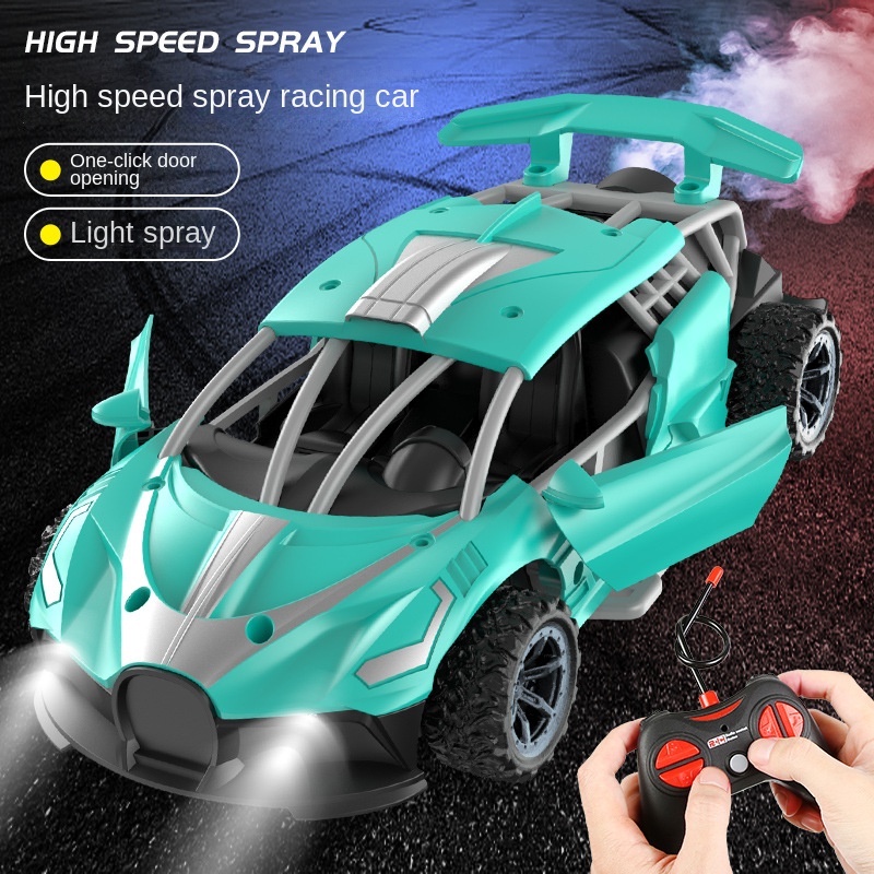 Anak Drift Spray Mobil Remot Control Light Racing Interaktif Bersaing