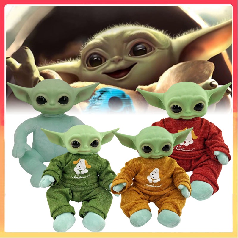 Star Wars Baby Yoda Memakai Pakaian Boneka Plush Action Figure Yoda Mainan Model Hadiah