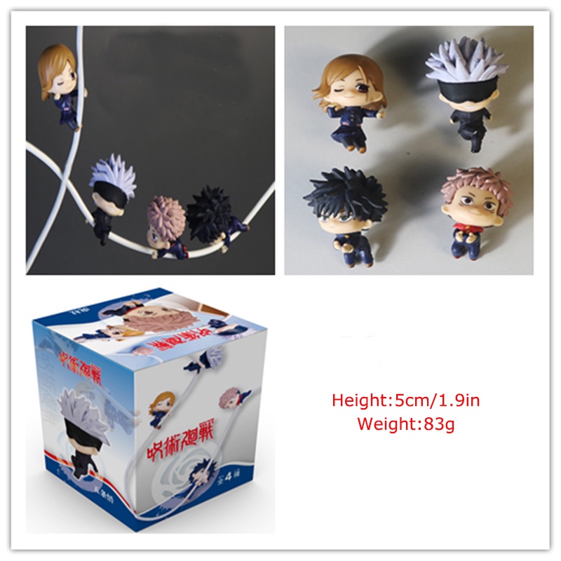 Jujutsu Kaisen Itadori Nobara Satoru Toge Data Line Climber Action Figure Decor