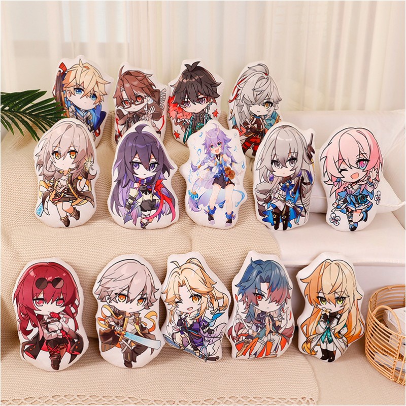 Honkai:star Plush Rail Dolls Throw Pillow Kafka Bronya Seele Stelle Mainan Hadiah