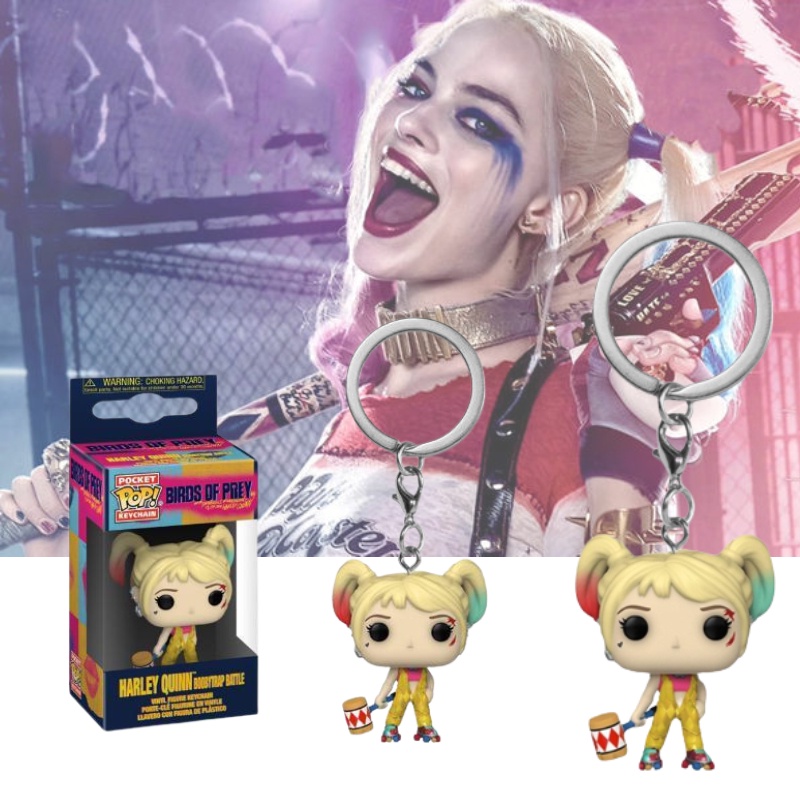 Suicide Squad Harley Quinn Joker Gantungan Kunci Pvc Figure Dengan Key Holder