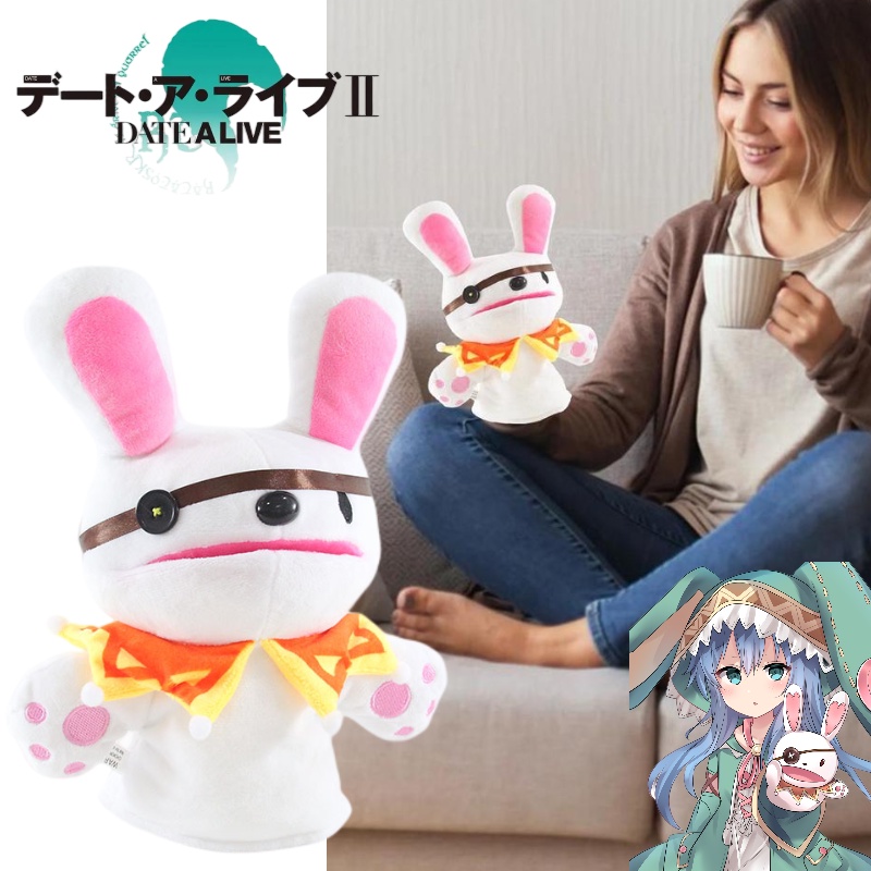 Boneka Tangan Kelinci Lembut Dan Cuddly Dari Tanggal A Live Anime, Hadiah Cocok Untuk Fans