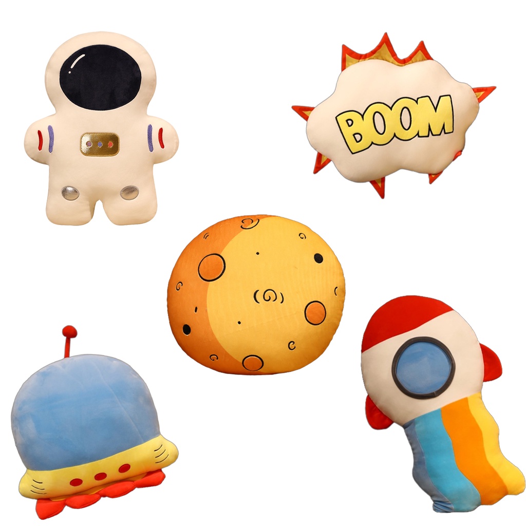 Space Explorer Rocket Ship Mainan Mewah Bantal Cushion