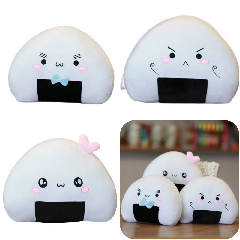 36 cm Bola Nasi Mainan Mewah Cushion Bantal Sushi Kartun Jepang Dekorasi Rumah Hadiah Gadis