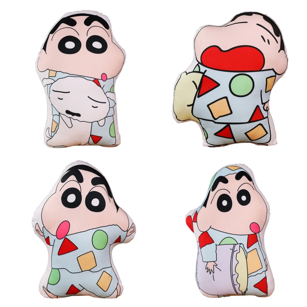 Shin-chan Cute Crayon Bantal Print Dua Sisi Plush