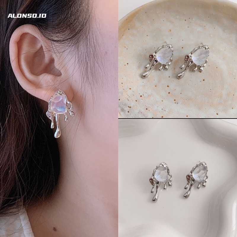 Aksesoris Anting Rumbai Lava Temperamen Pasang