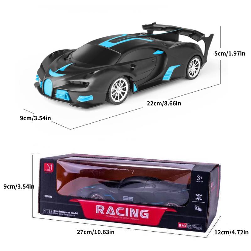 Mobil Baterai Remote Control Wireless Drift Racing Model Mainan Lampu LED Super Run