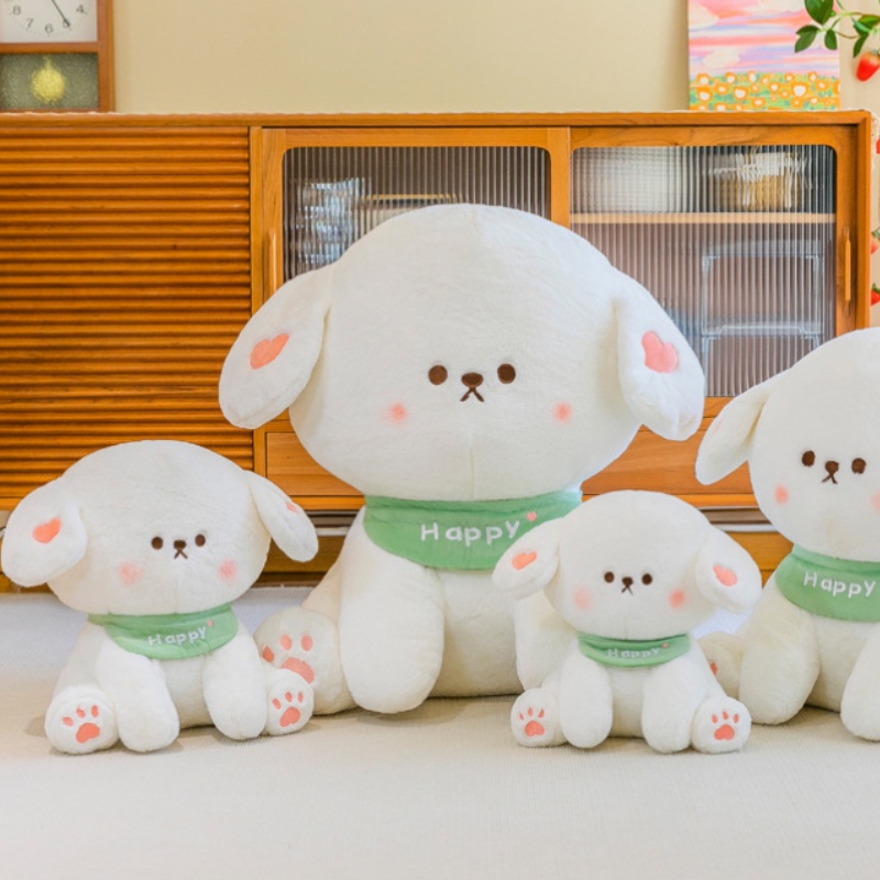Adorable Arrival Puppy Scarf Putih Lembut Dan Cuddly Baru Dengan