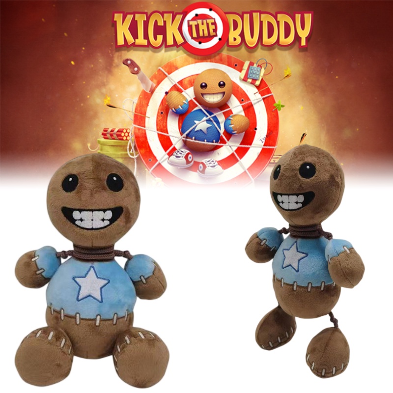 Wayang Man Game Buddy Kristal Mewah Bulu Halus Coklat Tinggi 30cm Bahan Katun Pp Import