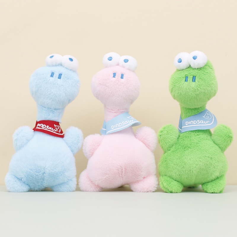 Ornamen Plush Dinosaurus Lembut Aksesori Gantungan Kunci Grosir Untuk Anak