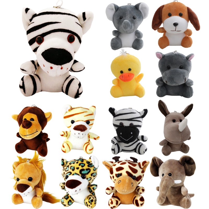 Boneka Mesin Cakar Hewan Hutan Empat Inci Harimau Dan Singa Mainan Mewah, Hiasan Gantungan Kunci Dan Aksesoris Mewah, Pp Kapas, Dapat Disesuaikan)