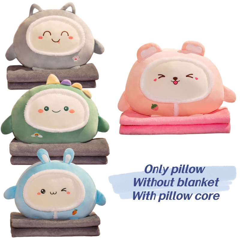 Bantal Plush Kartun Gaya Korea Untuk Tidur Siang Kantor Dan Pemakaian Mobil, Bantal Empuk Dan Nyaman Dengan Isian Katun 40x40x20cm