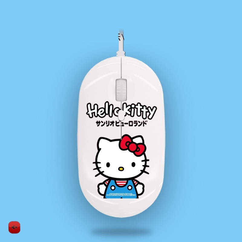 Mouse Wired Pink Hello Kitty Mouse Putih Hello Kitty Mouse Biru Hello Kitty Mouse Kartun Lucu Mouse