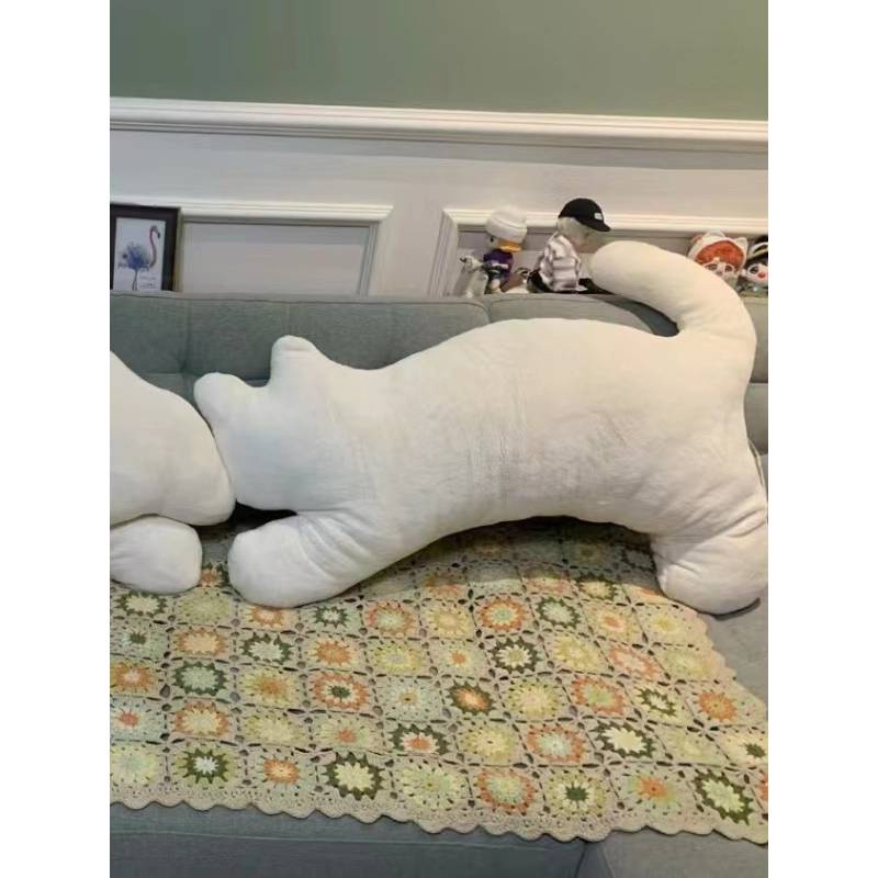 Briar Bantal Kucing Mewah Putih Bagus Untuk Tidur Merangkak Dan