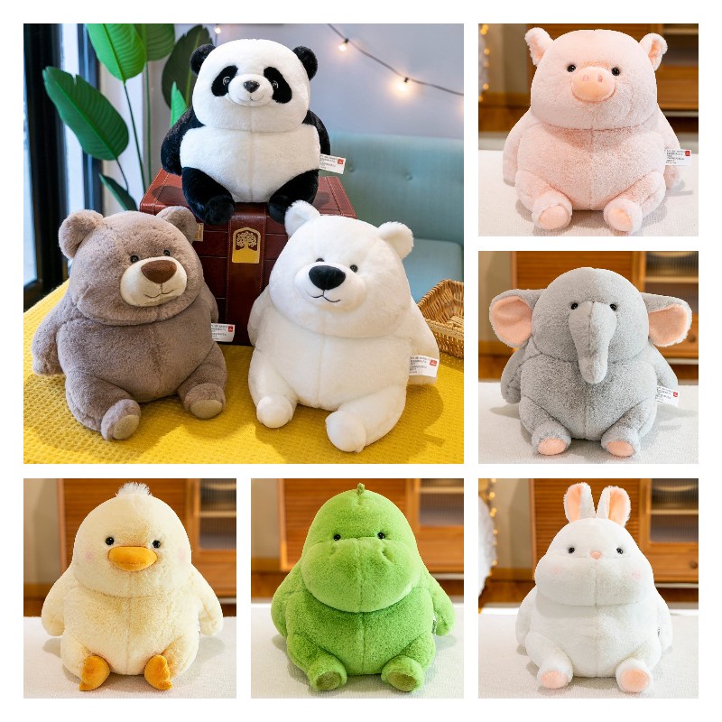 Delightful White Polar Bear Dan Mainan Mewah Panda Hitam Dan Putih