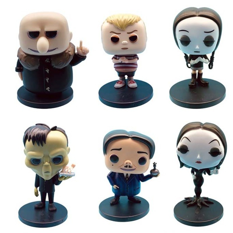 Figure Pvc Keluarga Addams Berkualitas Tinggi Set 6pcs Untuk Fans Dan Kolektor