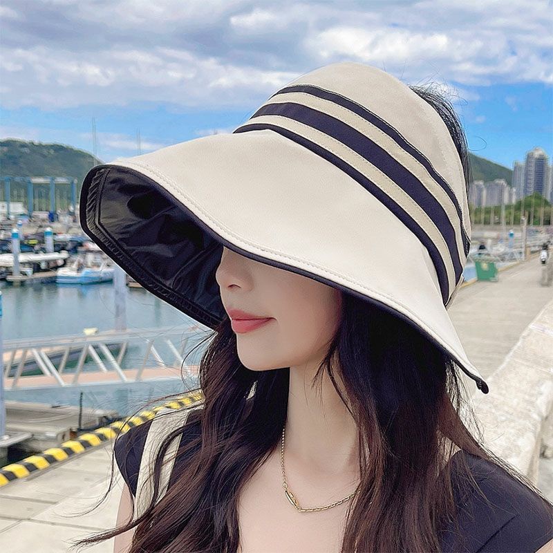 Daun Besar Dan Kosong Topi Nelayan Pelindung Matahari Shading Fashion Simple