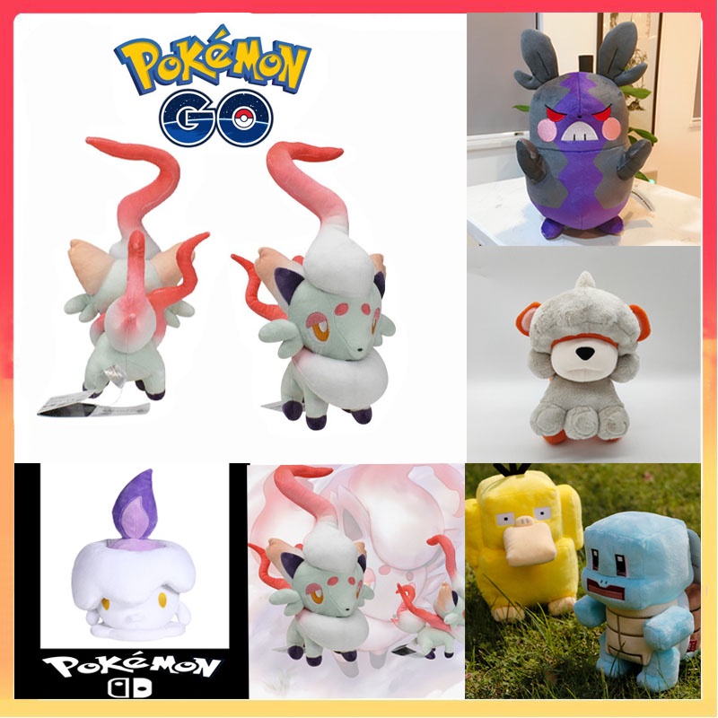 Reindeer Litwick Zorua Pokemon Growlithihe Arceus Quest Mainan Mewah Pikachu Bulbasaur Boneka Boneka Anak-Anak Hadiah Natal