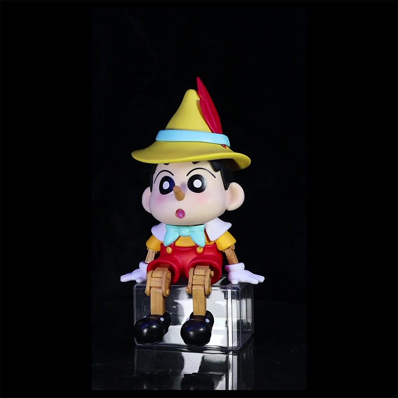 Mainan Karakter Anime Crayon Shin Chan Bahan PVC Ornamen Postur Duduk