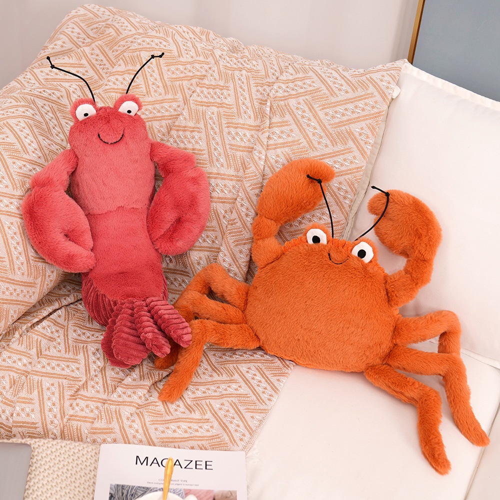 Mainan Anak Plush Lobster And Crab Adorable Larry Pippi Untuk