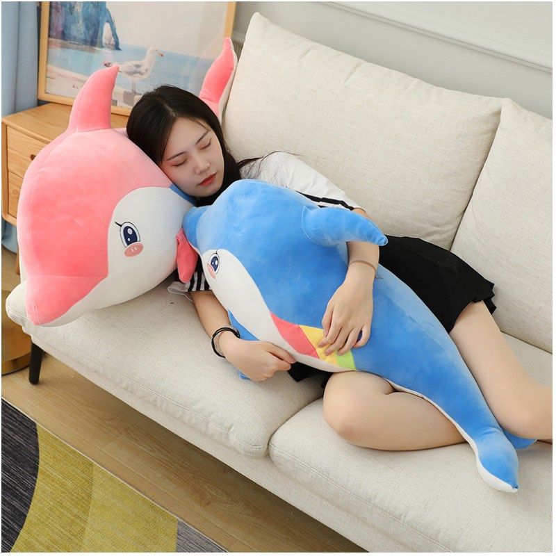 Boneka Lumba Lumba Berkualitas Tinggi Berbahan Katun Bulu Untuk Anak Cocok