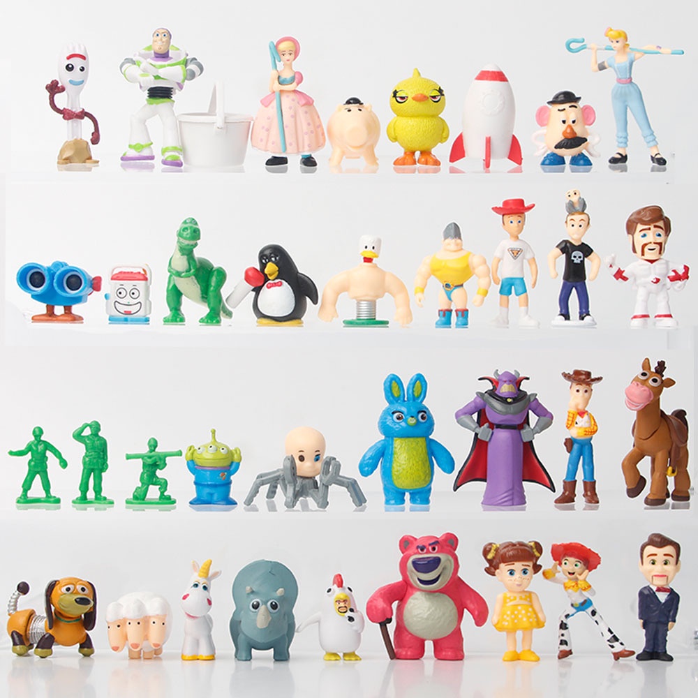 Pvc Mini Figure Set Toy Story 4karakter Woody, Buzz Lightyear, Dan Lainnya!