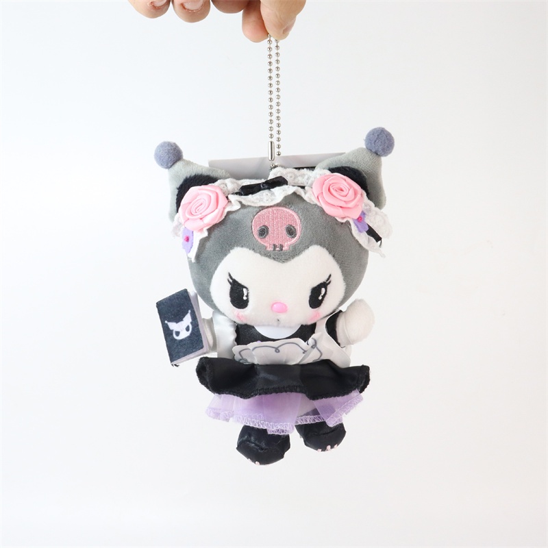 13cm Kurumi Hiasan Gantung Mewah Sanrio Tas Liontin Gantungan Kunci Kartun Plushie Hadiah