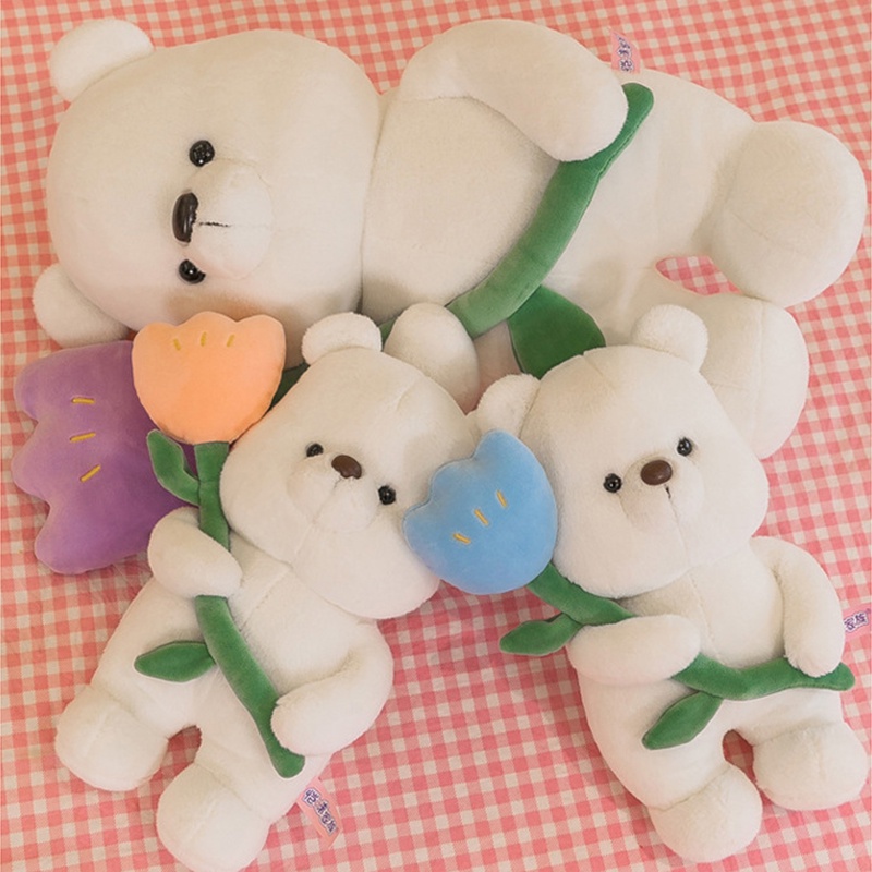Floral Bear Teddy Plushie Hadiah Terbaik Untuk Sahabat Dan Keluarga