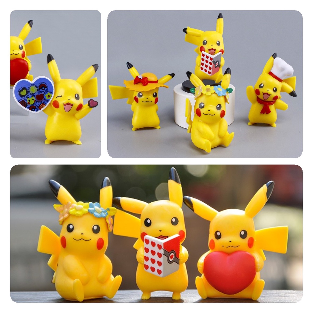 Playful 6-8.5cm Karakter Pikachu Isi6 Dan 12-Pack S Untuk Dan Hiburan Seru