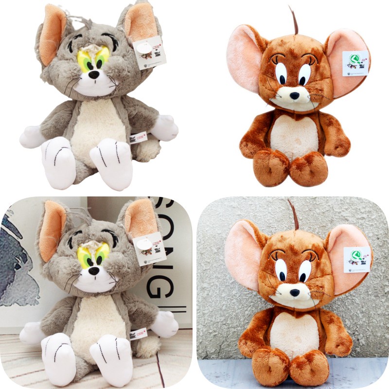 Lucu Jerry Mainan Mewah Kucing Mouse Tom Cat Boneka Binatang Anak Hadiah Tikus Tahun Maskot