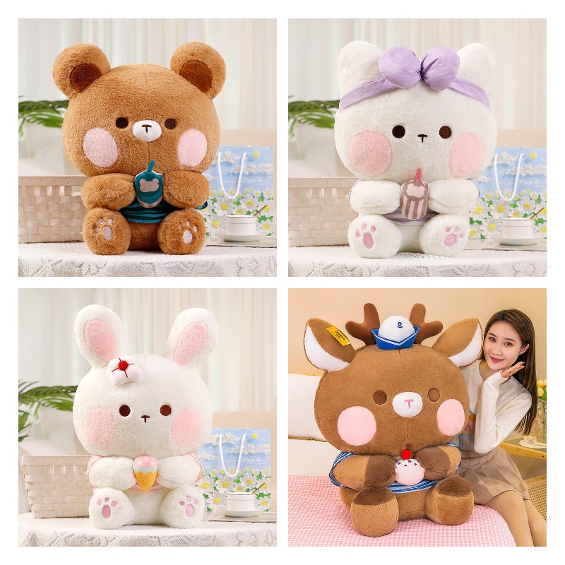 Mainan Plush Beruang Honey Kiss Lembut Dan Cuddly Untuk Hadiah Ulang Tahun Anak