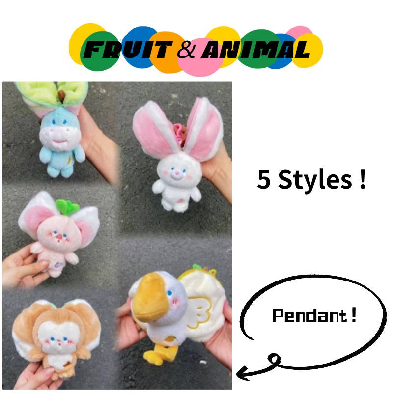Gantungan Kunci Hewan Dan Buah Mewah Dapat Dikupas Hadiah Menggemaskan Untuk Anak-Anak!