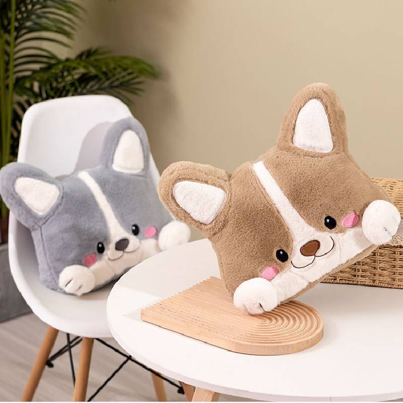 Bantal Boneka Binatang Lovely Husky Dan Shiba Inu, Isian Pp Katun, Mudah Dibawa