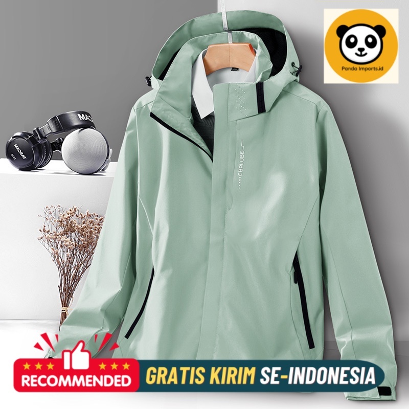 Jaket Pria PremiumSpring and Autumn Single-layer Charge Coat Outdoor Thin Jacket Coat Windproof and 