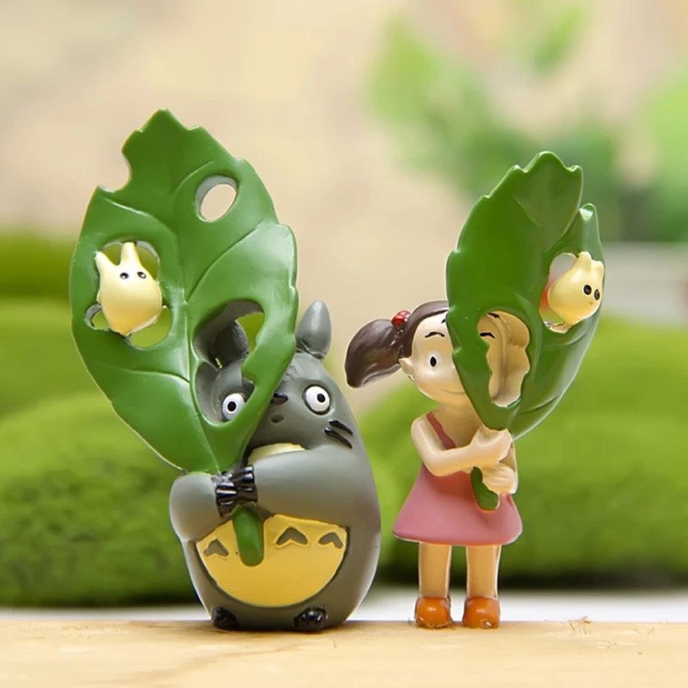 Planter Sukulen Lucu Dengan Patung Totoro Dan Mei