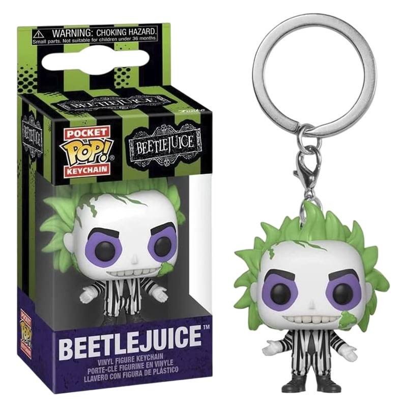 Funko Beetlejuice Vinyl Figure Keychain Cocok Untuk Pecinta Film Dan Kolektor