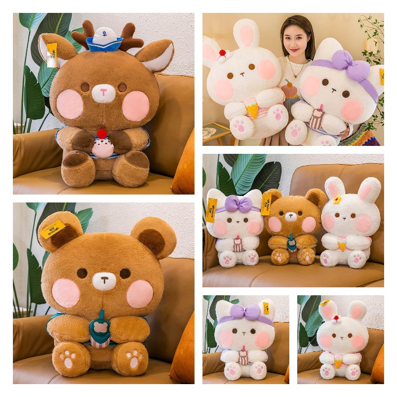 Mainan Plush Beruang Honey Kiss Lembut Dan Cuddly Untuk Hadiah Ulang Tahun Anak