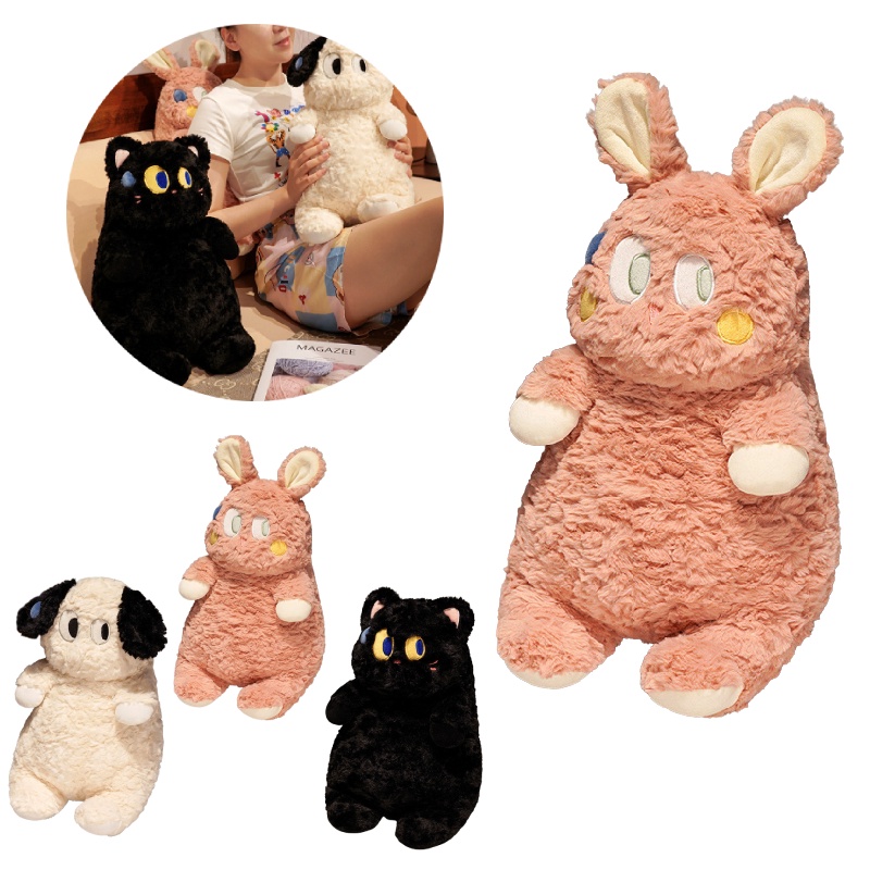 Mainan Boneka Hewan Berbulu Pendek Kualitas Premium, Anjing, Kucing, Kelinci, Dan Anak Kucing Yang Mewah Super Lembut, Hadiah Hebat Untuk Anak-Anak Dan Remaja