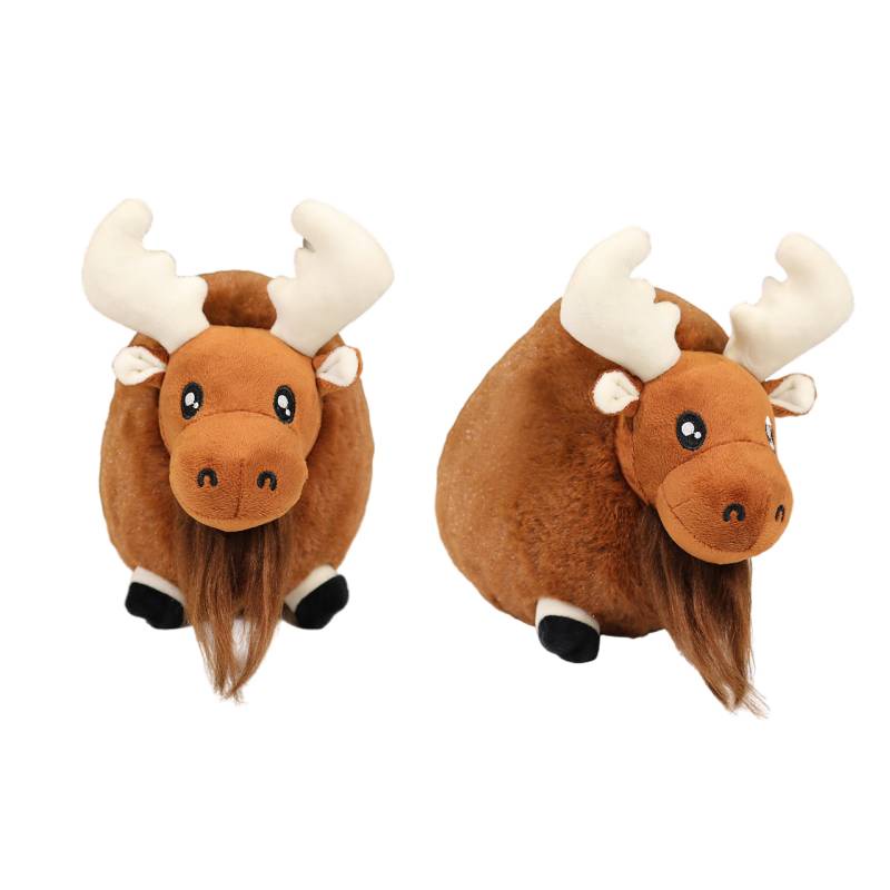 Boneka Stag Natal Bergaya Dan Menyenangkan Untuk Remaja, Plushie Rambut Pendek Dengan No Multi Fungsi