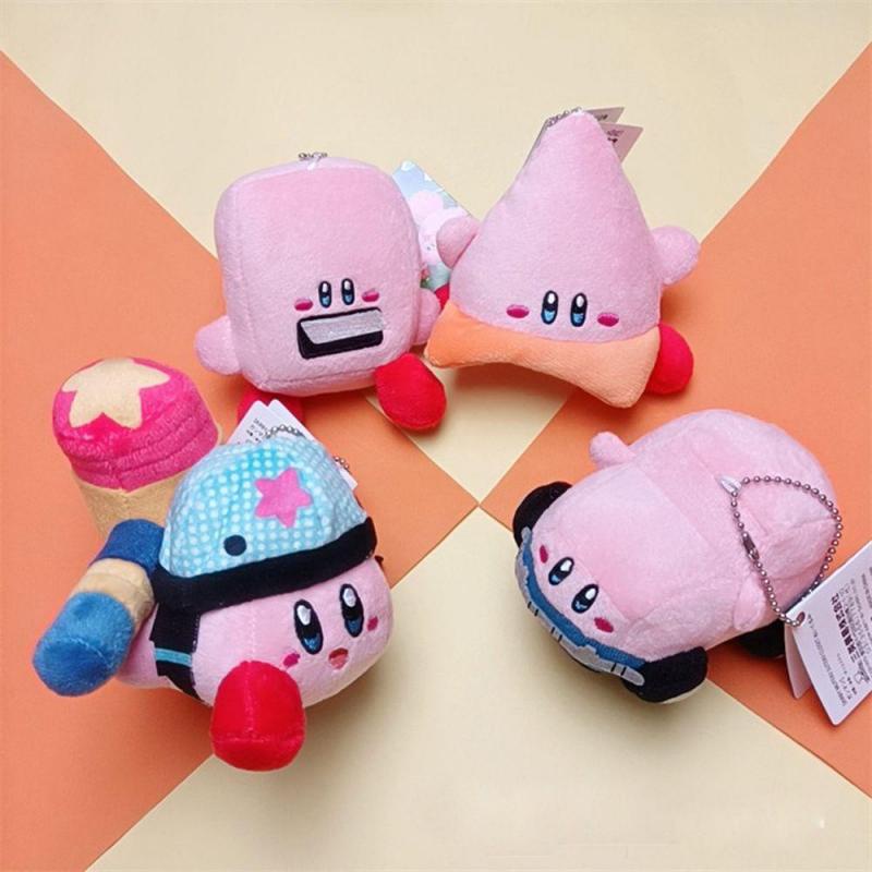 Kirby Gantungan Kunci Mainan Plush Lembut Dan Cuddly Bagus Untuk Hadiah Atau Kolektor