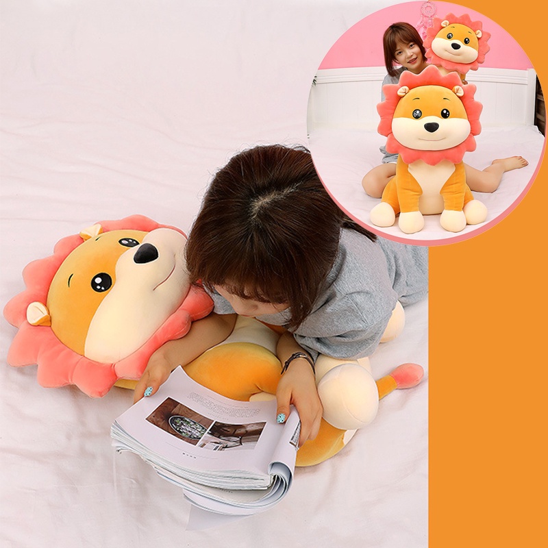 Huggable Soft and Simba Lion Plush, Bahan Velvet Stretch Empat Arah, Cocok Untuk Karakter Hewan) Lovers