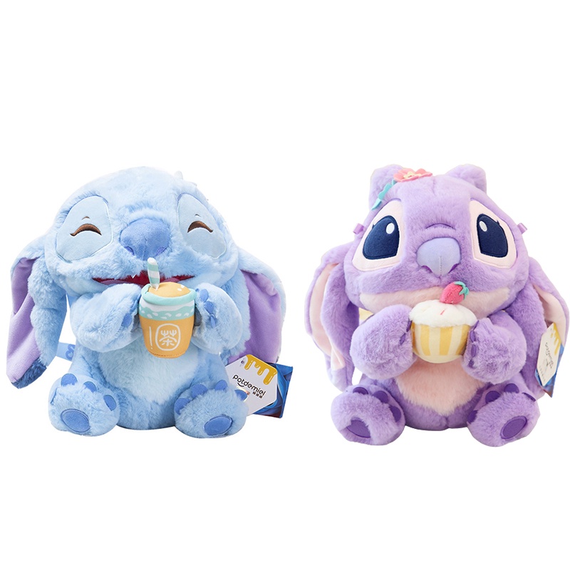 Mainan Plush Angel Stitch Disney Dengan Wangi Lilac Bulu Lembut Dan