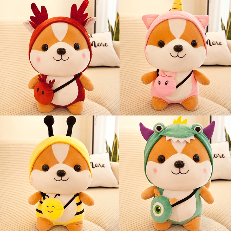 Boneka Mewah Tupai 10in Memakai Kostum Hewan Boneka Lembut Hadiah Mainan Anak Dewasa