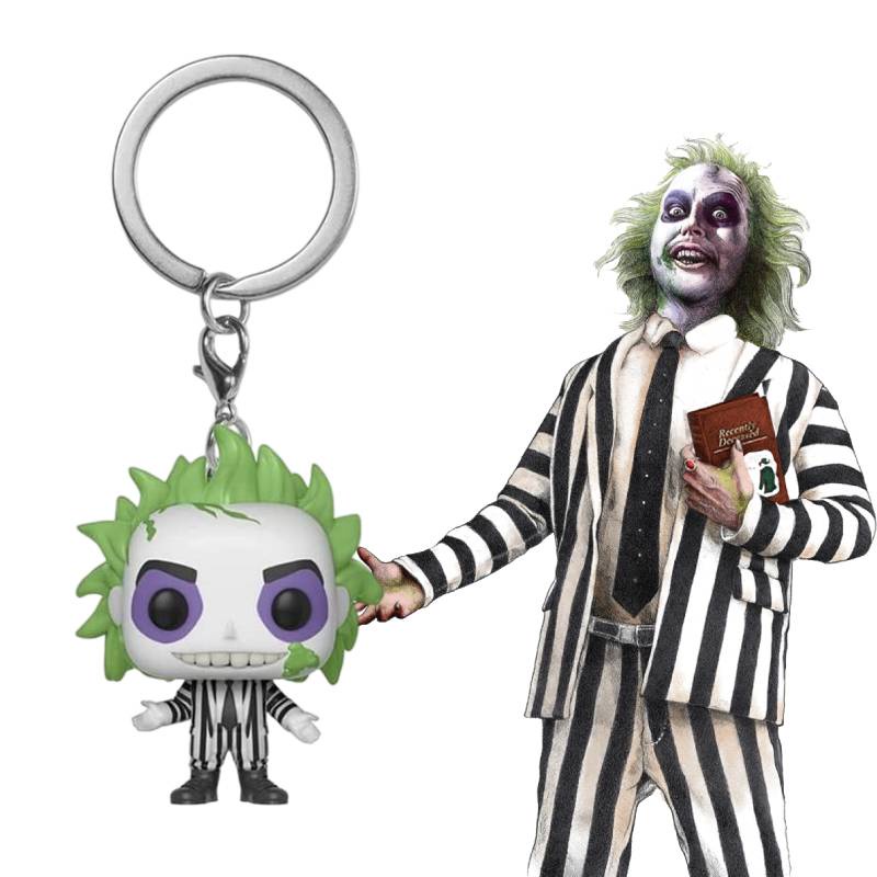 Funko Beetlejuice Vinyl Figure Keychain Cocok Untuk Pecinta Film Dan Kolektor