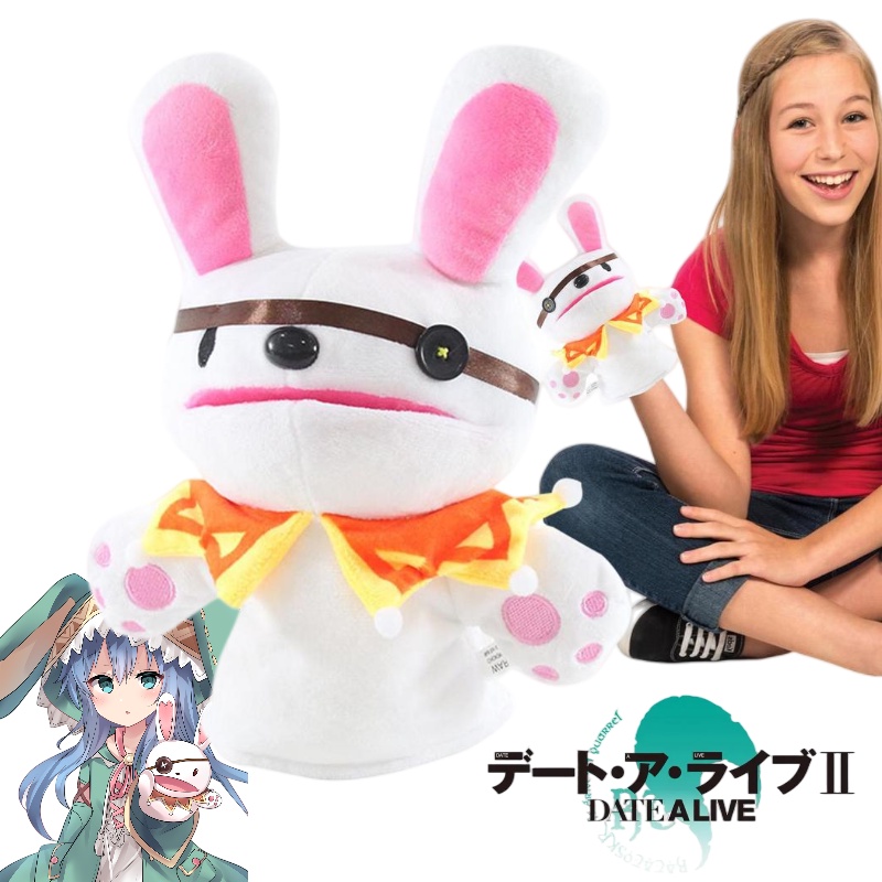 Boneka Tangan Kelinci Lembut Dan Cuddly Dari Tanggal A Live Anime, Hadiah Cocok Untuk Fans