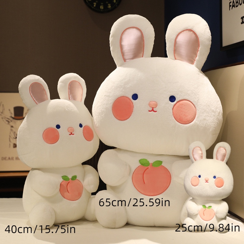 25 /40/65cm Buah Kelinci Plush Boneka Bantal Lembut Boneka Peluk Mainan Anak Hadiah Menghias