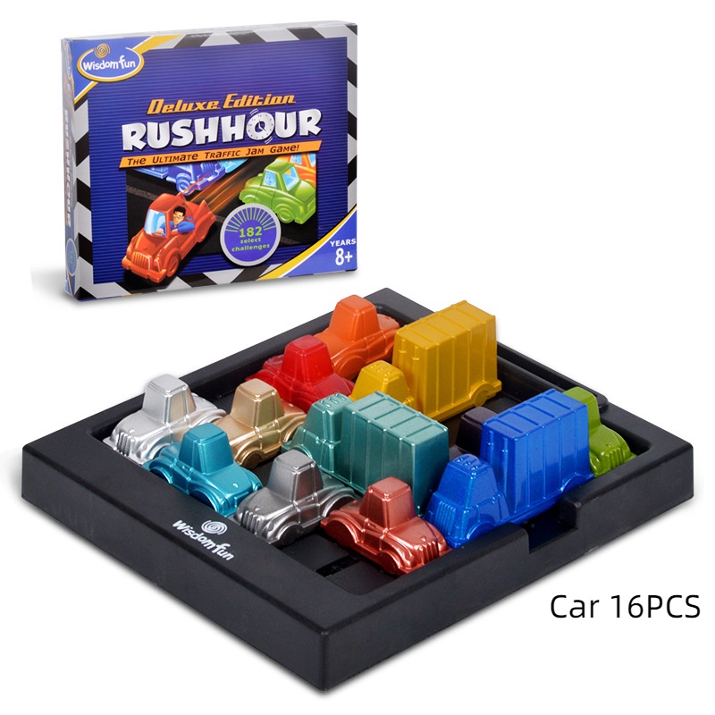 Kid Puzzle Racing Time Car Track Klotski Board Game Maze Mainan Edukasi Dini