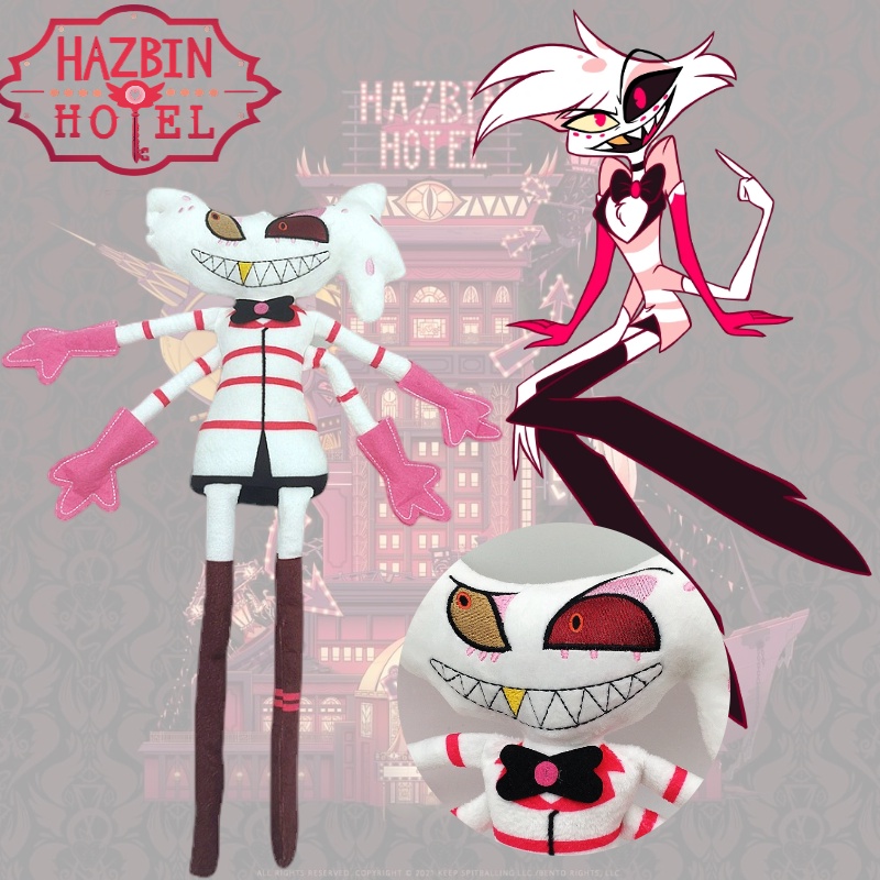 Hazbin Hotel Charlie Alastor Plush Doll Lembut Anime Malaikat Debu Plushie Mainan Hadiah